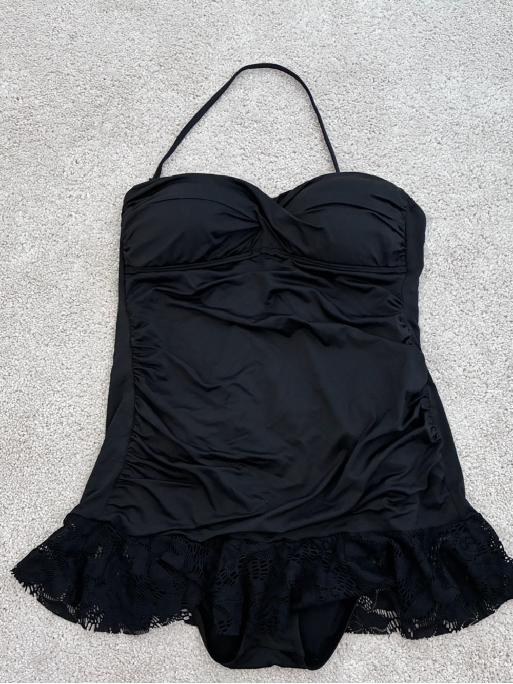 Apt. 9 Black One-Piece Swimdress